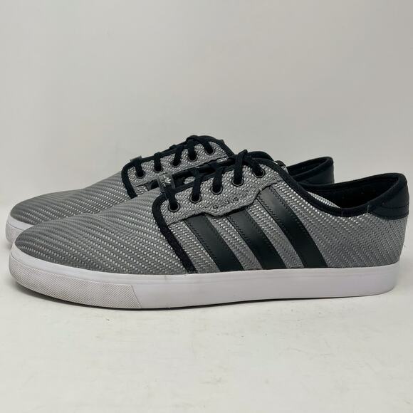 Adidas Seeley Ballistic Sneakers Mens Size 13 Woven Silver - Picture 1 of 9